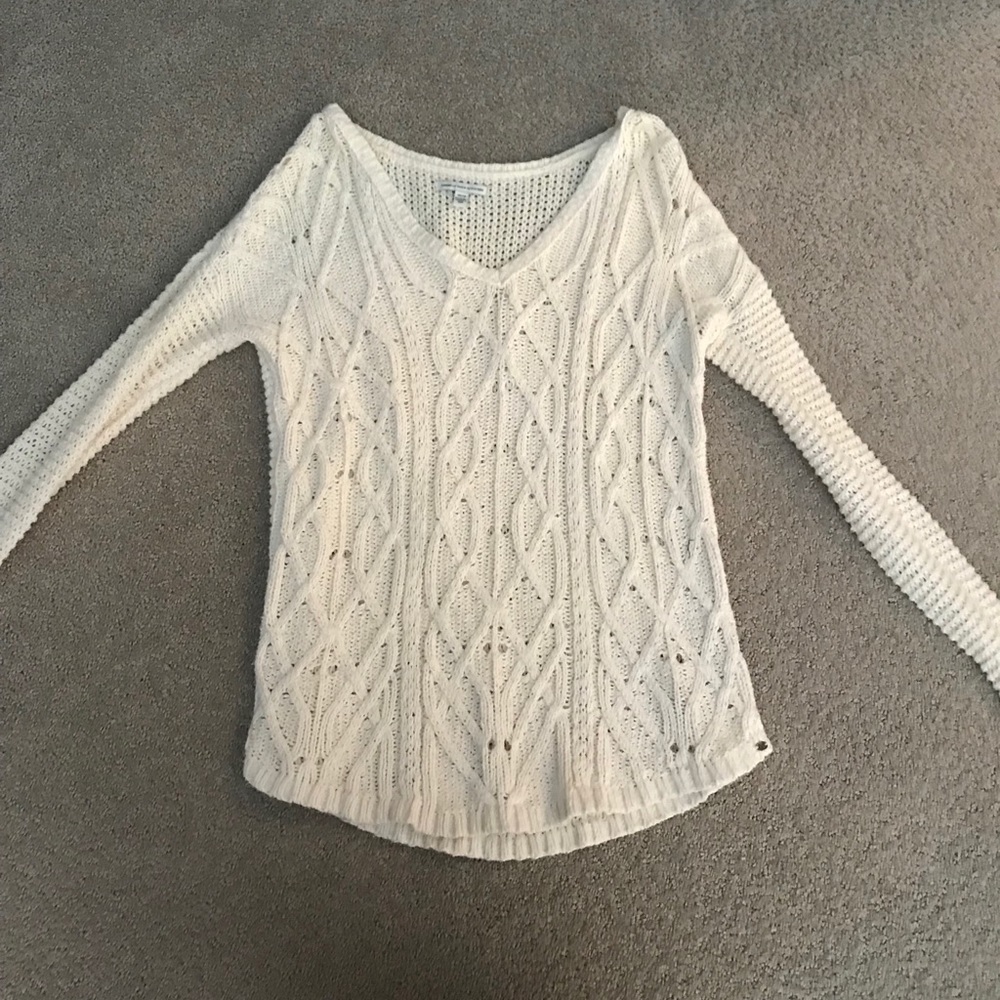 American Eagle cream sweater